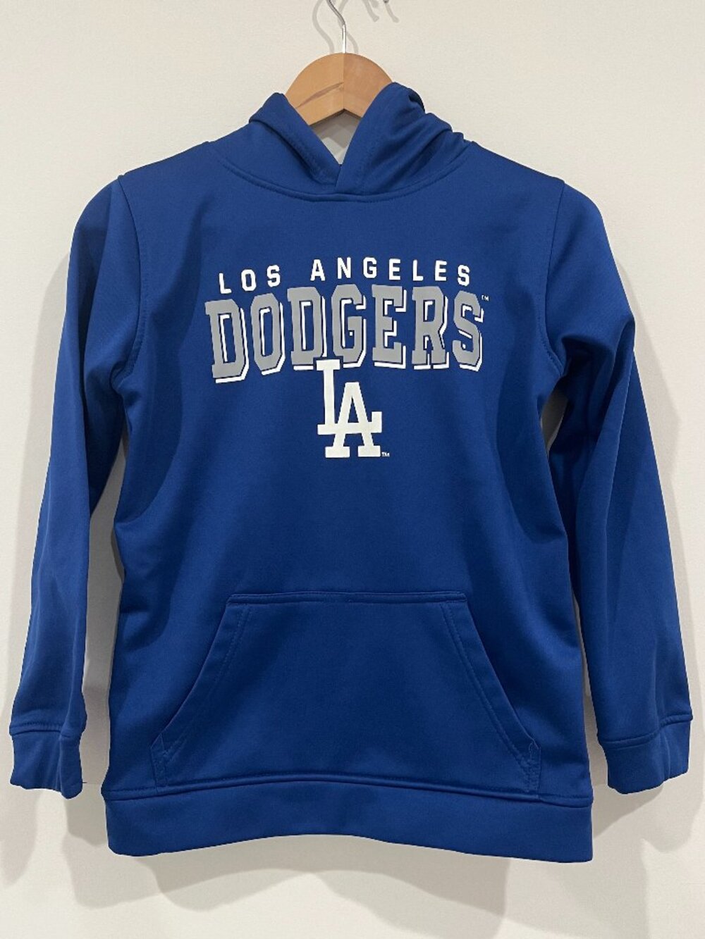 Kids Dodgers Royal Blue Hoodie Genuine Merchandise baseball M 8-10